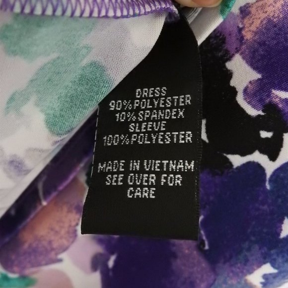 AGB Women’s Size Large Flutter Short Sleeve Dress Knee Length Dress - Picture 7 of 15